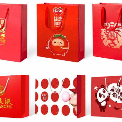 大紅色手(shǒu)提袋